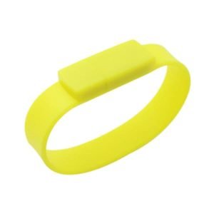 Clé USB Bracelet Silicone 4GB / Jaune