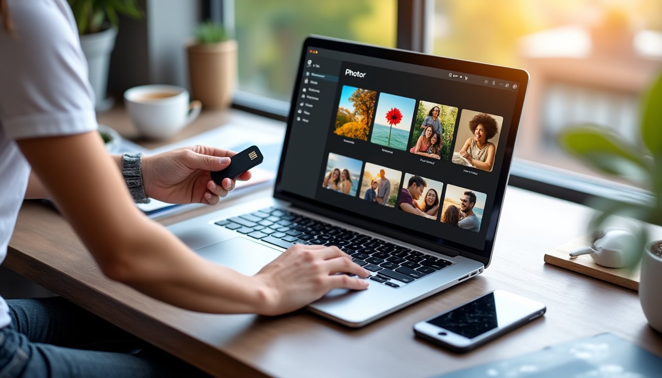 Comment transférer facilement des photos sur une clé USB ?